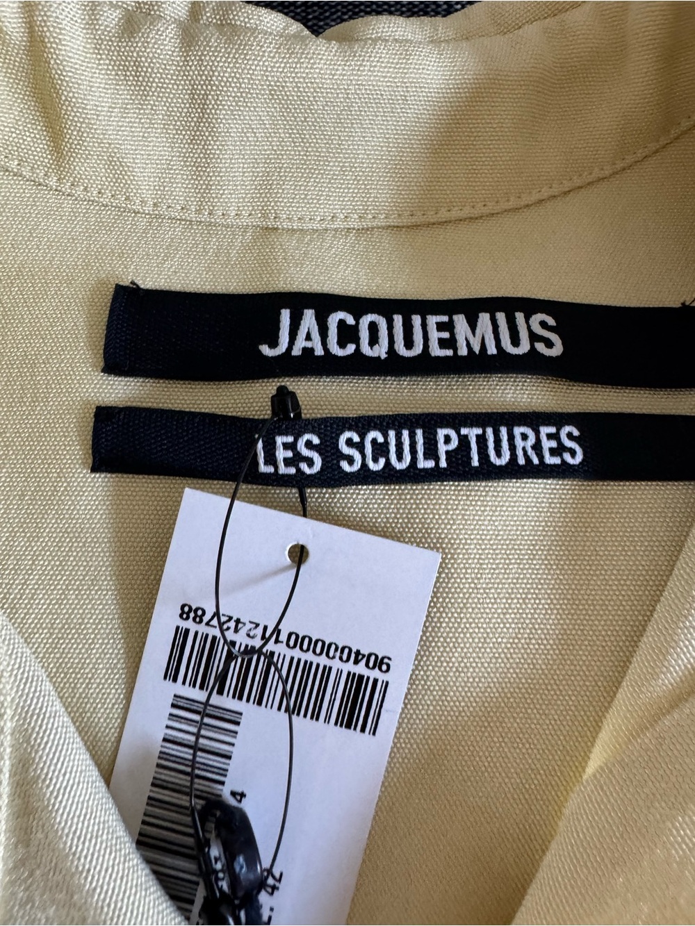 Jacquemus La Chemise Pablo – Pale Yellow, Les Sculptures NWT - Picture 4 of 8